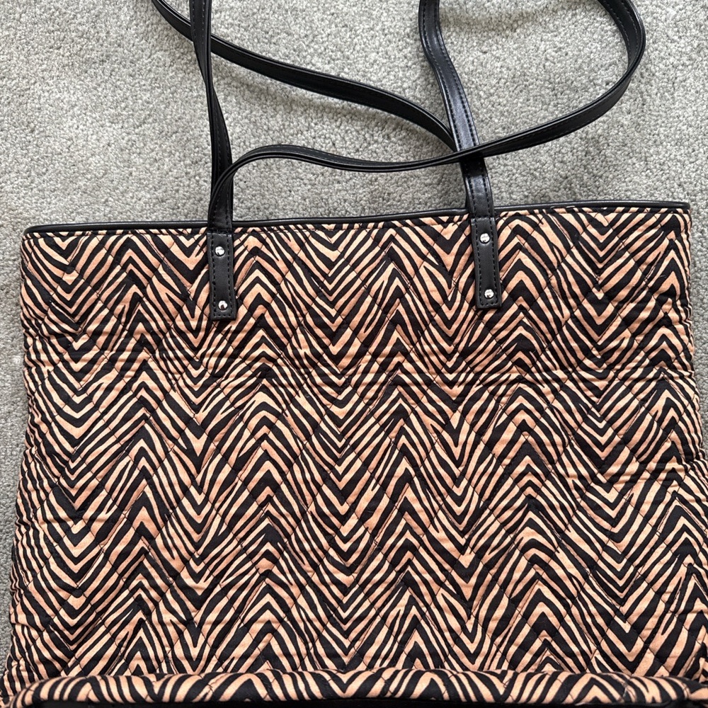 Stylish Black and Tan Women's Tote Bag